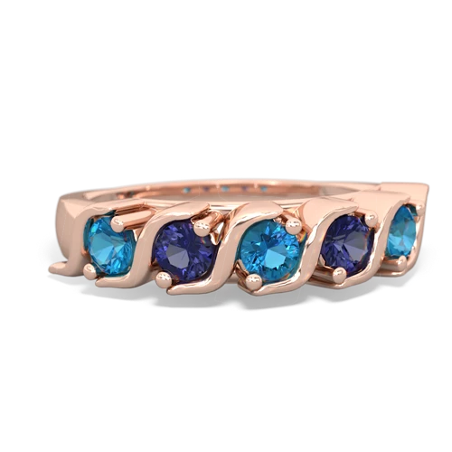 london topaz-lab sapphire timeless ring