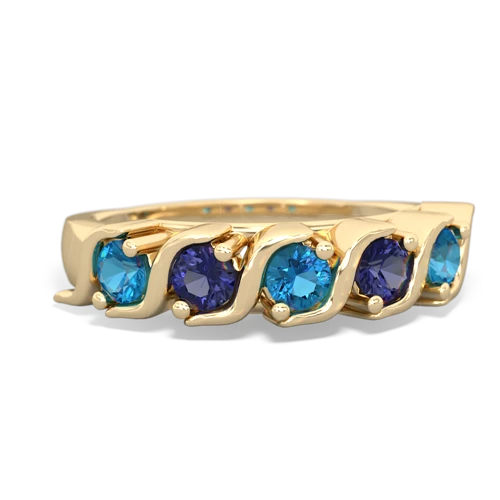 london topaz-lab sapphire timeless ring