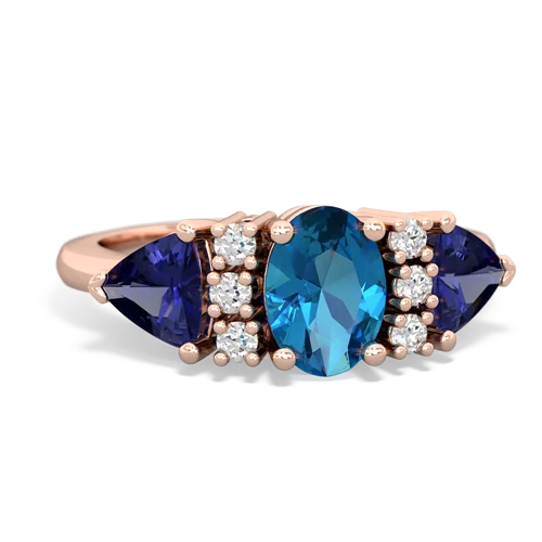 london topaz-lab sapphire timeless ring