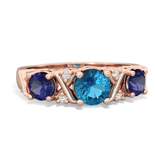 london topaz-lab sapphire timeless ring