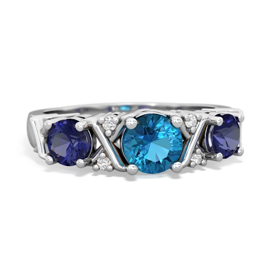 london topaz-lab sapphire timeless ring