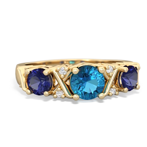 london topaz-lab sapphire timeless ring