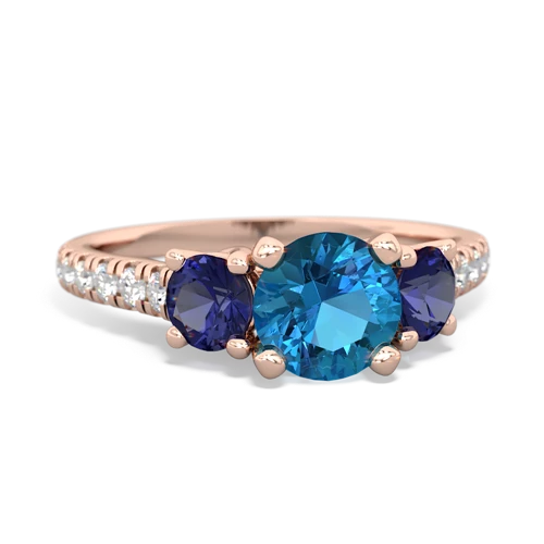 london topaz-lab sapphire trellis pave ring