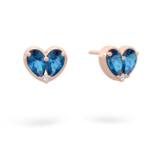 london topaz-london topaz one heart earrings