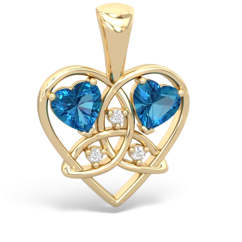 london topaz-london topaz celtic heart pendant