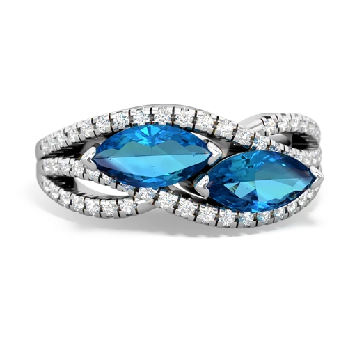 london topaz-london topaz double heart ring