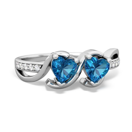 london topaz-london topaz double heart ring