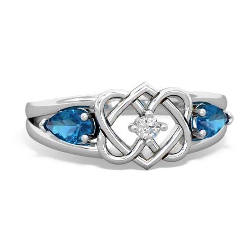 london topaz-london topaz double heart ring