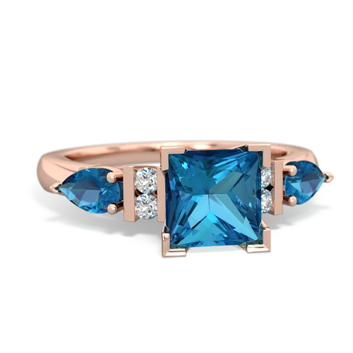 tourmaline-smoky quartz engagement ring