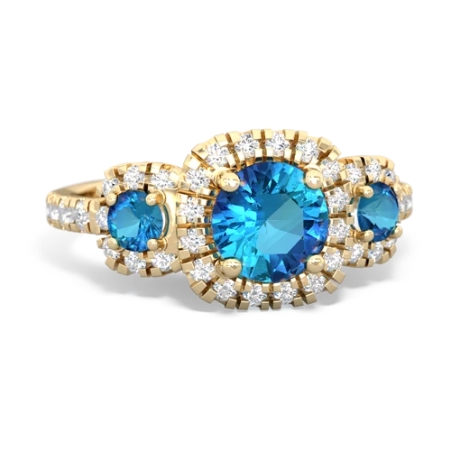 sapphire-opal three stone regal ring