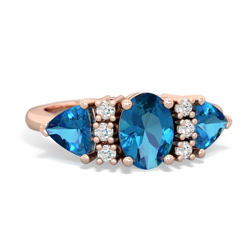 onyx-blue topaz timeless ring