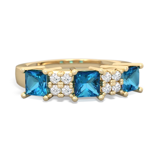 sapphire-white topaz timeless ring