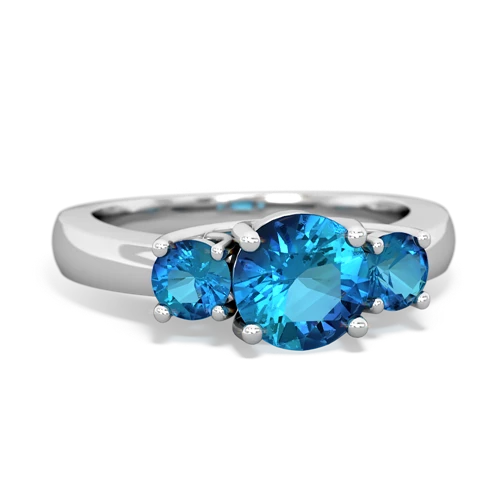 sapphire-white topaz timeless ring