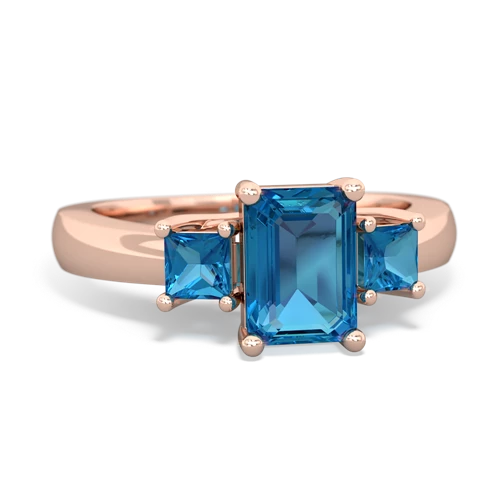 blue topaz-lab ruby timeless ring