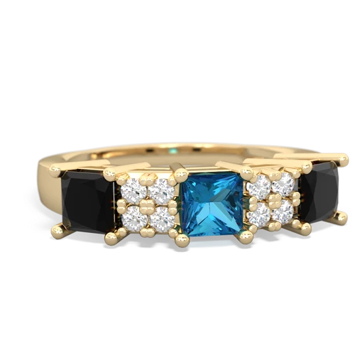 london topaz-onyx timeless ring