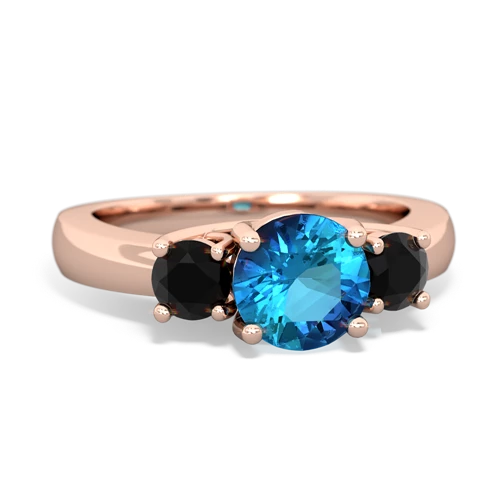 london topaz-onyx timeless ring