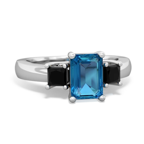 london topaz-onyx timeless ring