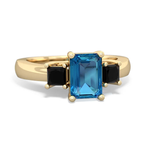 london topaz-onyx timeless ring