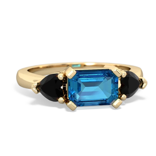 london topaz-onyx timeless ring