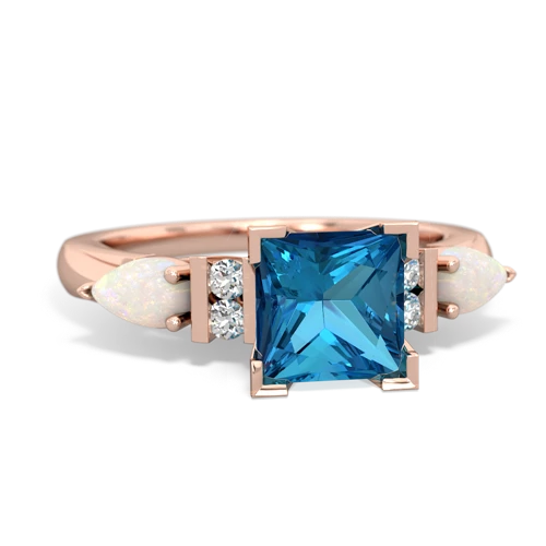 london topaz-opal engagement ring