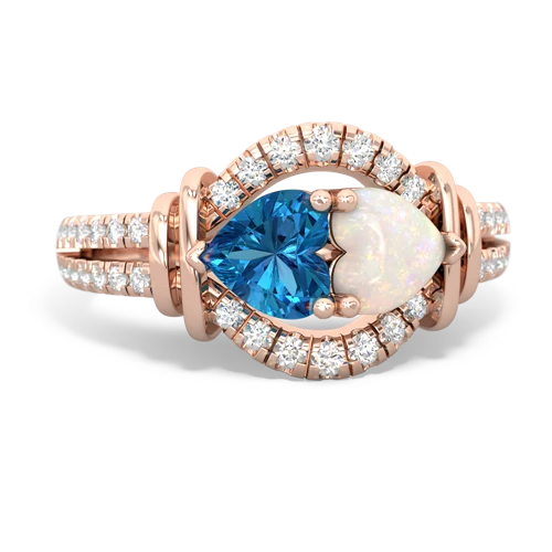 london topaz-opal pave keepsake ring