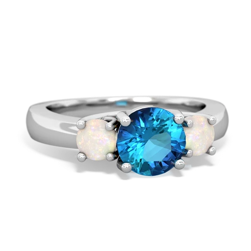 london topaz-opal timeless ring