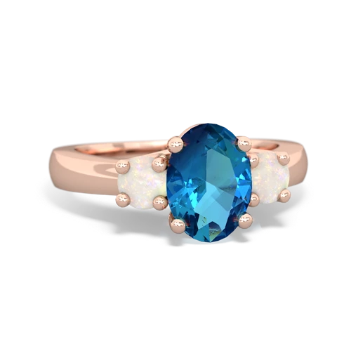 london topaz-opal timeless ring