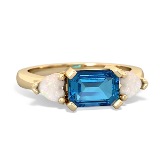 london topaz-opal timeless ring