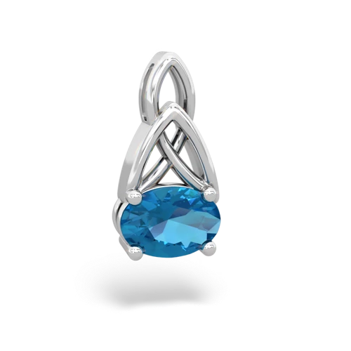 london topaz filligree pendant