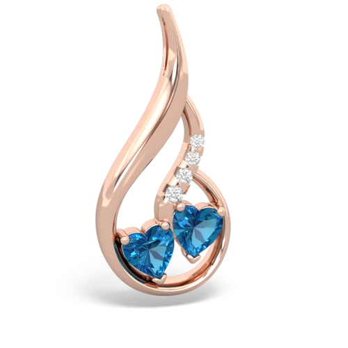 london topaz keepsake swirl pendant