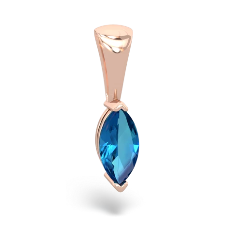 london topaz marquise pendant