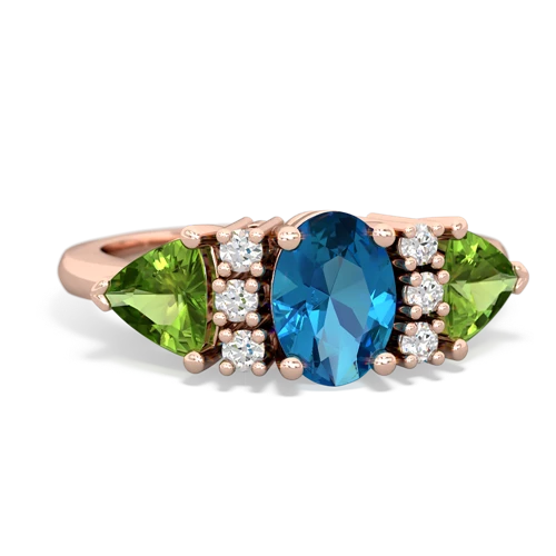 london topaz-peridot timeless ring