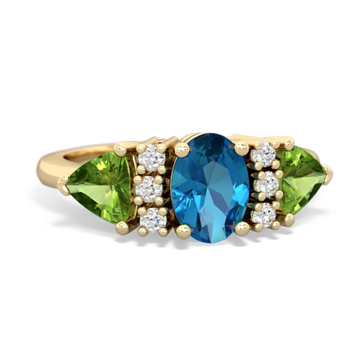 london topaz-peridot timeless ring