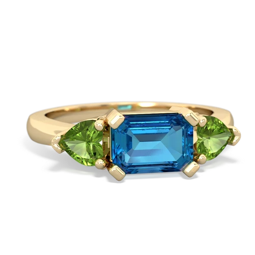 london topaz-peridot timeless ring