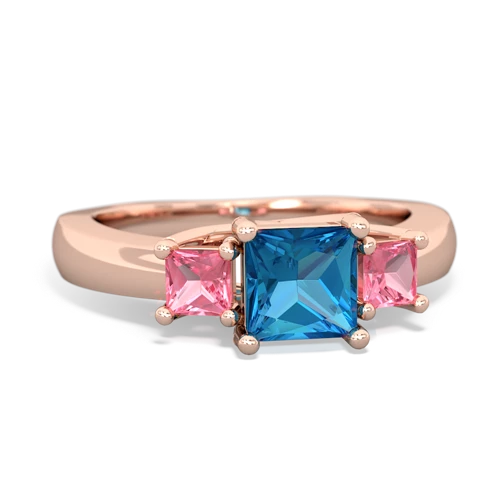 london topaz-pink sapphire timeless ring