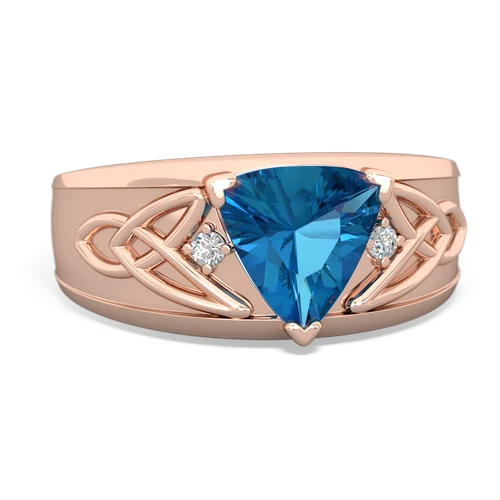 london topaz celtic ring