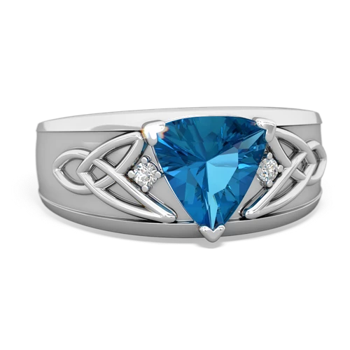 london topaz celtic ring