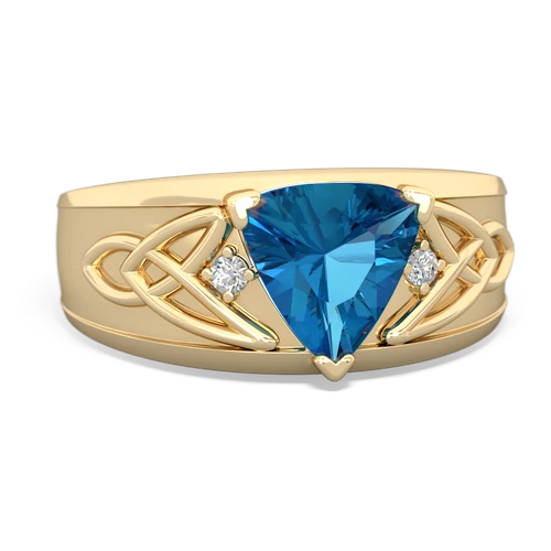 london topaz celtic ring