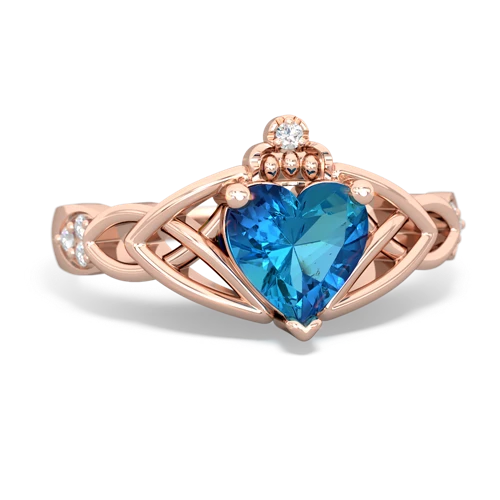 london topaz celtic ring