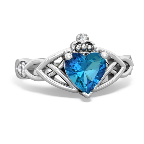 london topaz celtic ring