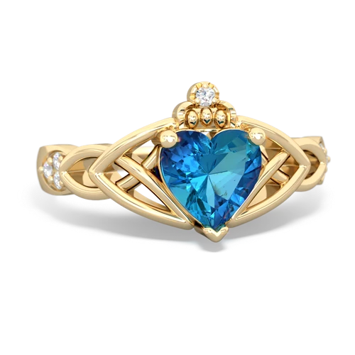 london topaz celtic ring