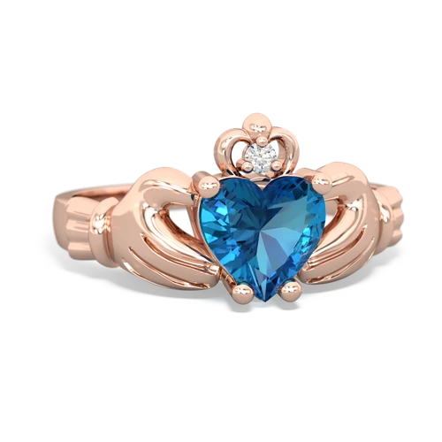 london topaz claddagh ring