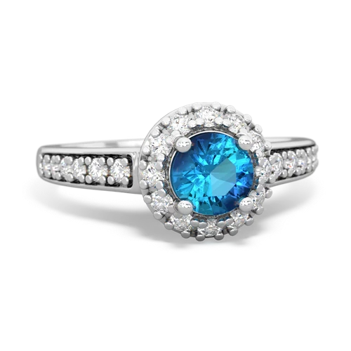 london topaz classic halo ring