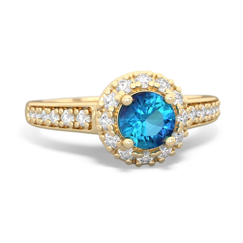 london topaz classic halo ring