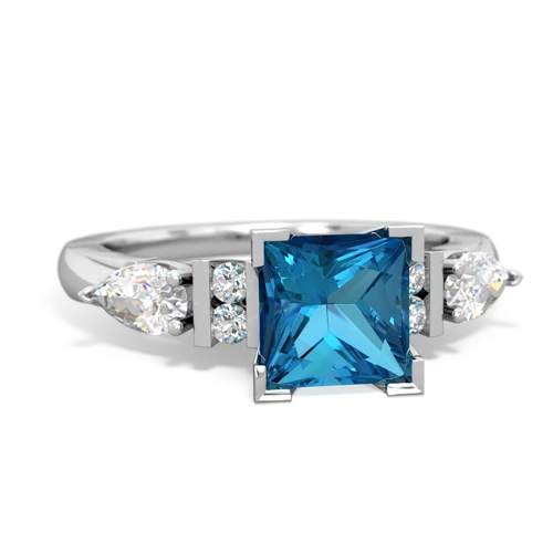 London Topaz Engagement Genuine London Blue Topaz ring Ring