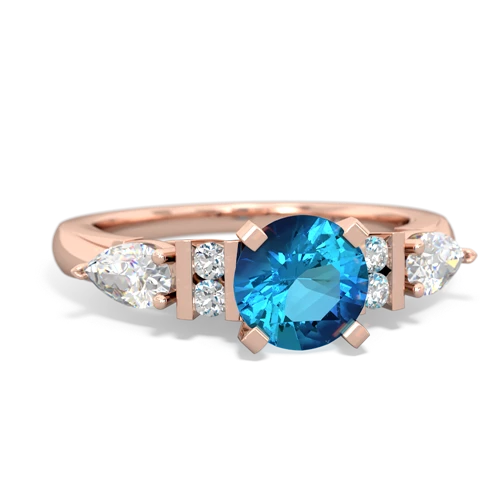 London Topaz Engagement Genuine London Blue Topaz ring Ring