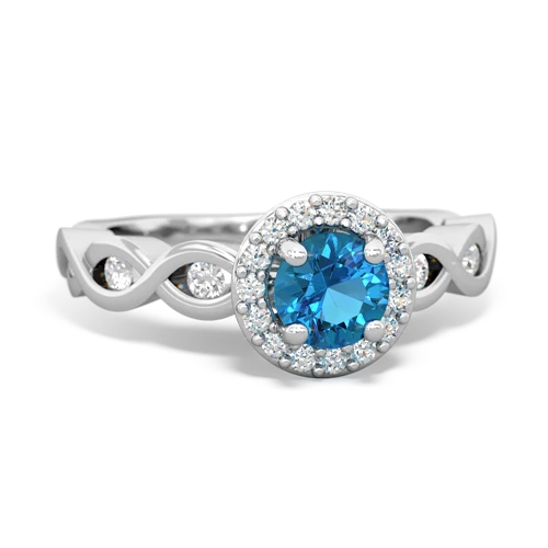 london topaz engagement ring