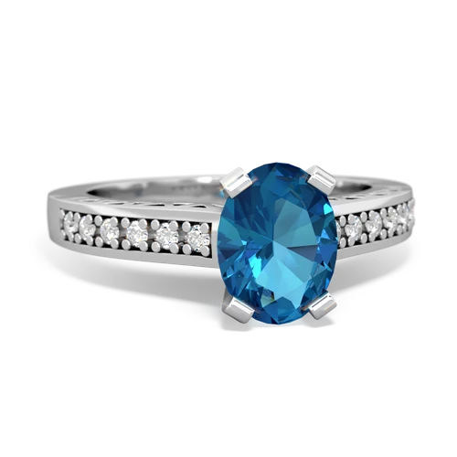 london topaz engagement ring