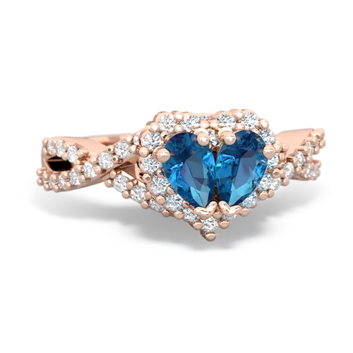 london topaz engagement ring