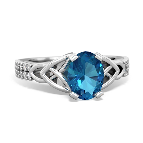 london topaz engagement ring